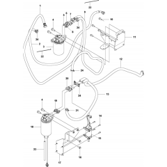 Fuel System for Husqvarna FS7000 DL
