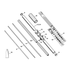 Stihl FS80 FS85 Drive Tube