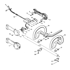 FS91 FS91r Handle Assembly