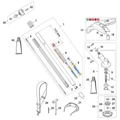 Stihl FSA 120 R Parts
