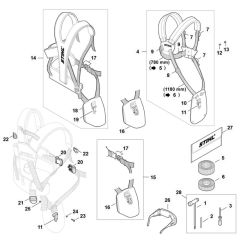 Harness Assembly for Stihl FSA 400
