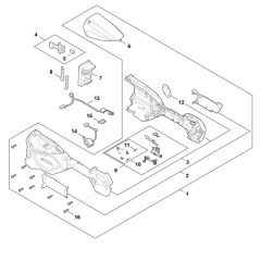 Handle Housing for Stihl FSA 70R