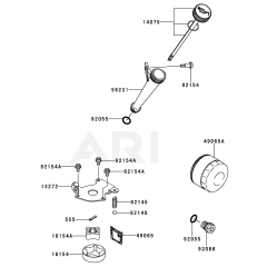 Kawasaki FT651V Lubrication