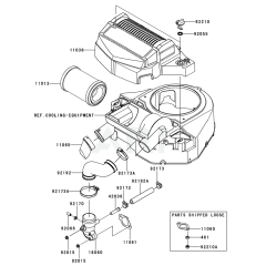 Air Filter & Muffler for FT651V