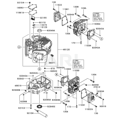 Cylinder & Crankcase for FT651V