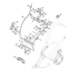 Stihl FW20 TS400 Support Assy