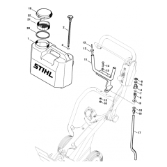 Stihl FW20 Water Tank Parts