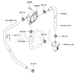 Fuel Tank & Valve for Kawasaki