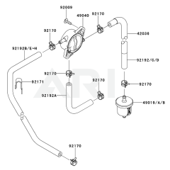 Fuel Tank & Valve for Kawasaki