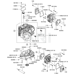 Cylinder/Crankcase Kawasaki FX600V