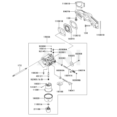 Carburettor for Kawasaki FX691V