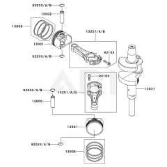 Piston/Crankshaft for FX751V