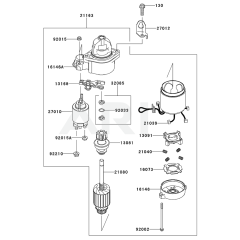 Starter for Kawasaki FX751V