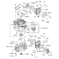 Cylinder/Crankcase Kawasaki FX801V