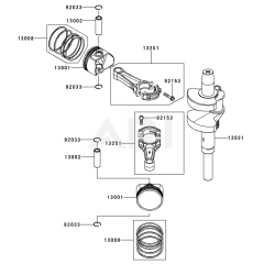 Piston & Crankshaft for FX850V