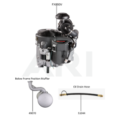Kawasaki FX850V Engine Parts