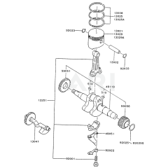 Piston & Crankshaft for FZ340D