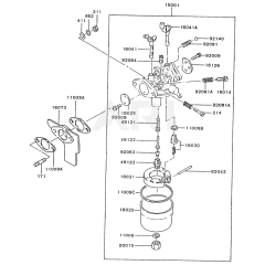 Carburettor for Kawasaki FZ340G