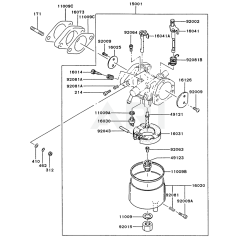 Carburettor for Kawasaki FZ400D