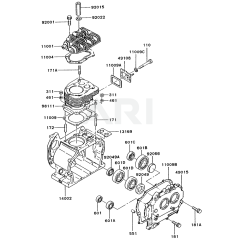 Cylinder & Crankcase for FZ400D