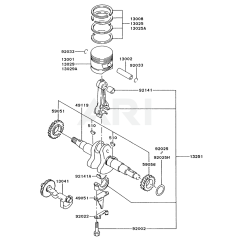 Piston/Crankshaft for FZ400D