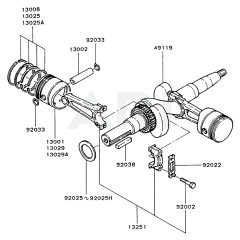 Piston & Crankshaft for FZ790D