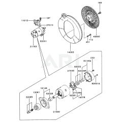 Starter for Kawasaki FZ790D