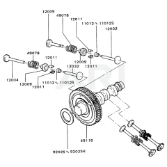 Valve/Camshaft for Kawasaki FZ790D
