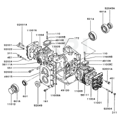 Cylinder/Crankcase for FZ790D