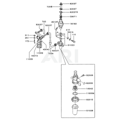 Fuel Tank & Valve for Kawasaki