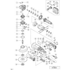 Hikoki G13SE3 Main Assembly
