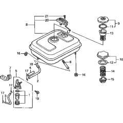 Fuel Tank Assembly for Honda G150K1