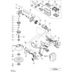 Main Assembly for Hikoki G18DBAL