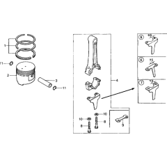 Piston Assembly for Honda G200