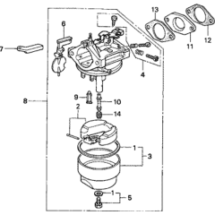 Carburetor Assembly Honda G200