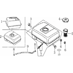 Fuel Tank Assembly for Loncin
