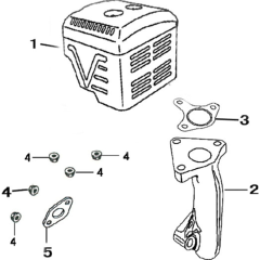 Muffler Assembly for Loncin G340F
