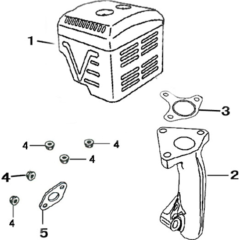 Muffler Assembly for Loncin G340FD