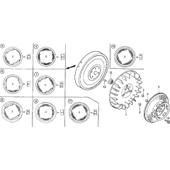 Flywheel Assembly for Honda G400K1