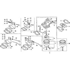 Carburetor for Honda G400K1