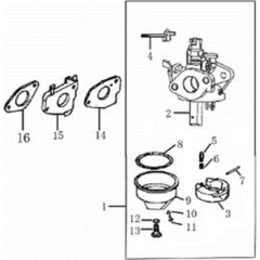 Carburetor Assembly for Loncin