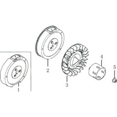Flywheel Assembly for Loncin