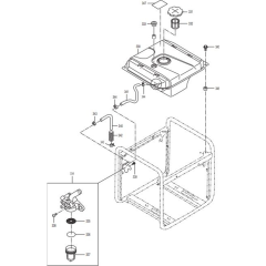 Fuel Tank Assembly for Makita