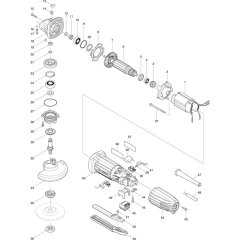 Makita GA4034 Main Assembly