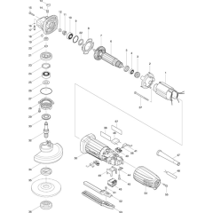 Makita GA4534 Main Assembly