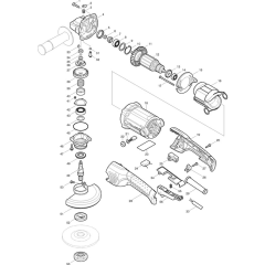 Makita GA5021 Main Assembly