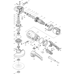 Makita GA7040S Main Assembly