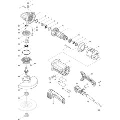 Makita GA7050 Main Assembly