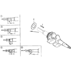 Crankshaft Assembly for Honda GC190A