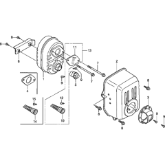 Muffler Assembly for Honda GC190A